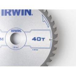 Irwin Cirkelzaagblad Ø210 Mm. Inclusief Reduceerringen Waardoor Geschikt Voor Asgat 16, 20 En 30 Mm, Vertanding 40T -IRWIN Winkel 123 215
