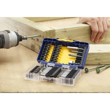 Irwin Schroefbitset Mixed 40-delig. Inclusief Schroefbithouder. In Tough Case. 6 Irwin Schroefbitset Mixed 40-delig. Inclusief Schroefbithouder. In Tough Case. - Afbeelding 4