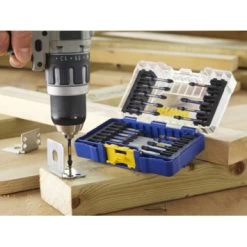 Irwin Impact Pro Schroefbitset Mixed 22-delig. Inclusief Schroefbithouder. In Tough Case. Heavy-duty. -IRWIN Winkel 123 322