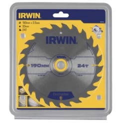 Irwin Cirkelzaagblad Ø190 Mm. Inclusief Reduceerringen Waardoor Geschikt Voor Asgat 16, 20 En 30 Mm, Vertanding 24T -IRWIN Winkel 123 95