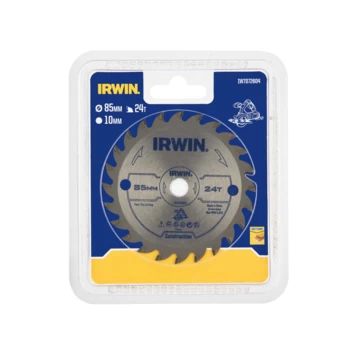Irwin Cirkelzaagblad Ø85 Mm Met Asgat 10mm, Vertanding 24T 3 Irwin Cirkelzaagblad Ø85 Mm Met Asgat 10mm, Vertanding 24T