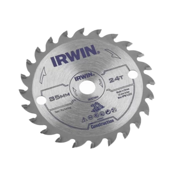 Irwin Cirkelzaagblad Ø85 Mm Met Asgat 10mm, Vertanding 24T 4 Irwin Cirkelzaagblad Ø85 Mm Met Asgat 10mm, Vertanding 24T - Afbeelding 2