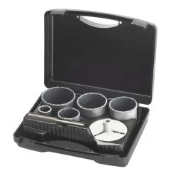 Irwin TCT Gatzagenset Voor Steen 5-delig Ø33/53/68/73/83mm. Inclusief Booradapter.