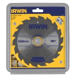 Irwin Cirkelzaagblad Ø165 Mm. Inclusief Reduceerringen Waardoor Geschikt Voor Asgat 16, 20 En 30 Mm, Vertanding 18T -IRWIN Winkel 41 32