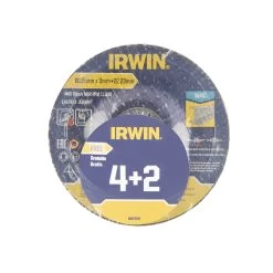Irwin Doorslijpschijven Ø115 Mm. Dikte 3 Mm. Voor Metaal. 6 Stuks.