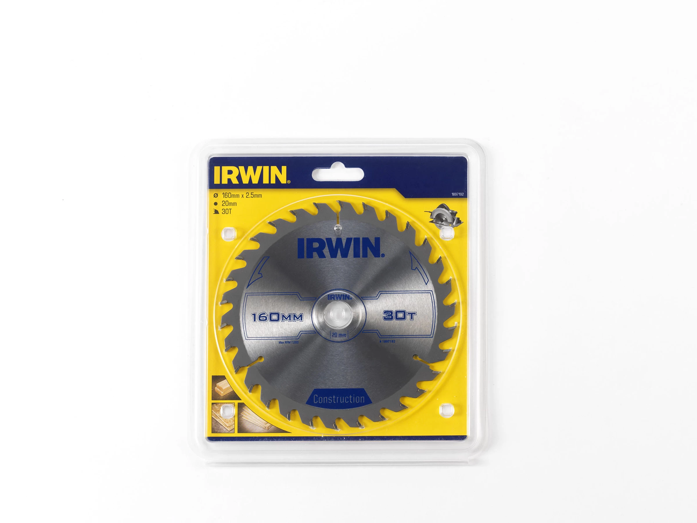 Irwin Cirkelzaagblad Ø160 Mm Met Asgat 20mm, Vertanding 30T 5 Irwin Cirkelzaagblad Ø160 Mm Met Asgat 20mm, Vertanding 30T - Afbeelding 3